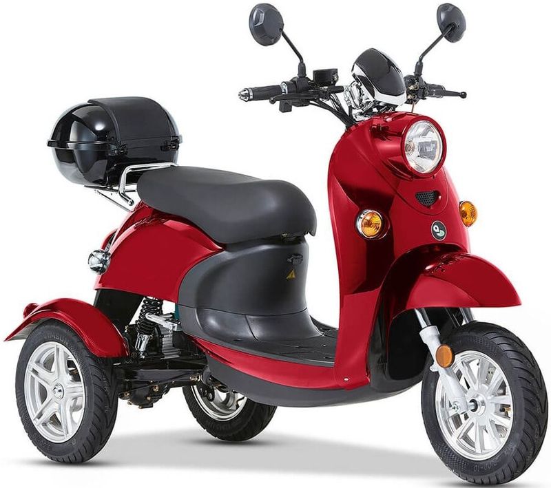 ENEWAY 3-Rad E-Mobil Modena II 25 km/h E-Trike ETrike Elektrofahrzeug Mobilitätsfahrzeug rot