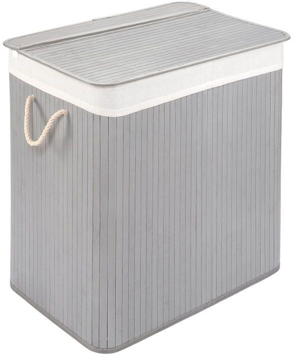 PANA®ECO Bambus Wäschekorb mit Deckel • Wäschebox Holz mit herausnehmbaren Wäschesack • Faltbarer Wäschesammler waschbar • Badezimmer Wäschetruhe • 100% Bambus • versch. Farben und Größen