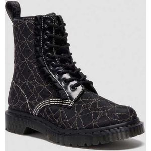 Dr. Martens 1460 Frill Leren Veterlaarzen in Zwart, Grootte: 36