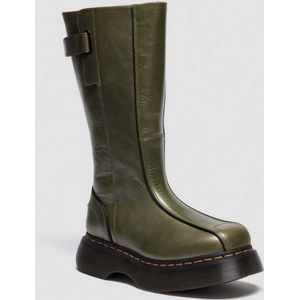 Dr. Martens Buzz Hi Eclipse Leren Laarzen in Groen, Grootte: 36
