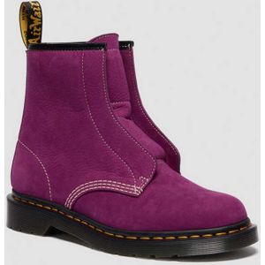 Dr. Martens 1460 Veterloze Nubuck Slip-On Laarzen in Paars, Grootte: 36