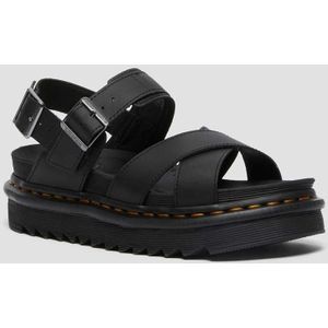 Dr. Martens Voss II Leren Sandalenen Met Riem in Zwart, Grootte: 43