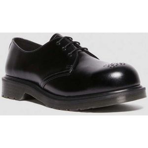 Dr. Martens 1461 Analine Leren Schoenen Met Stalen Neuzen Brogues in Zwart, Grootte: 36