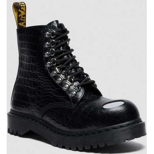 Dr. Martens 1460 Pascal Bex Leren Laarzen Met Stalen Neus in Zwart, Grootte: 36