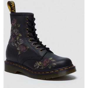 Dr. Martens 1460 Decayed Roses Leren Laarzen in Zwart, Grootte: 43