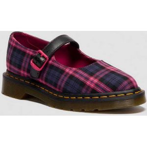 Dr. Martens Elphie Mary Jane Tartan Schoenen in Roze, Grootte: 36