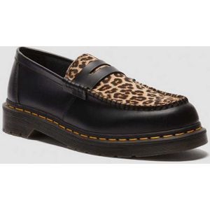 Dr. Martens Penton Hair On & Smooth Leren Loafers in Zwart, Grootte: 41
