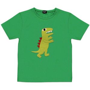 Zacht Ademend T-shirt – Katoenjersey Regular-Fit-Dinosaurus - Light Blue / 122/128