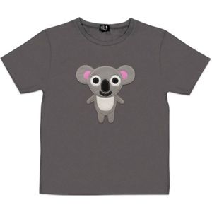 Zacht Ademend T-shirt – Koala -Katoenjersey Regular-Fit - Grey / 98/104