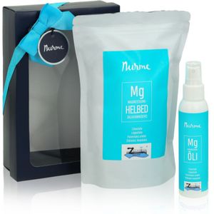 Nurme Magnesium Cadeauset – Magnesiumolie & Magnesiumvlokken in Stijlvolle Geschenkdoos