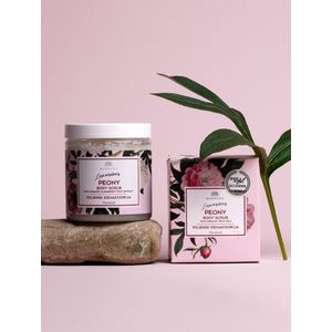 Pioenroos Body Scrub – 250 ml | Verzacht & Voedt met Fruitoliën