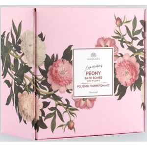 Luxe Pioenroos Badbom Met Vitamine E – Set van 4 Badbommen