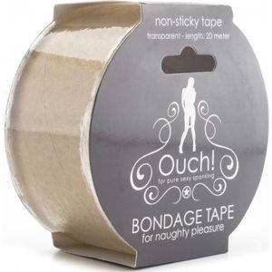 Bondagetape 20 meter - 5,0 cm breed Transparant