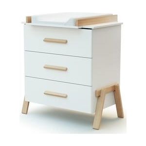AT4 - Commode CANAILLE Hout wit en beuken gelakt