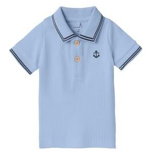 name it Poloshirt Nbmfalvan Dusty Blauw