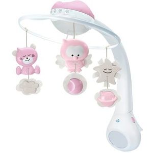 B kids® 3 in 1 Muziekmobile met lamp, roze