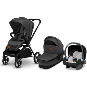 lionelo Combi kinderwagen Mika 3 in 1 Grey Graphite