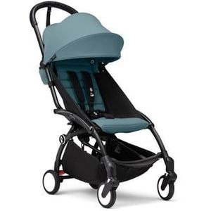 Stokke® kinderwagen frame YOYO³ Black inkl. 6+ textilset Aqua