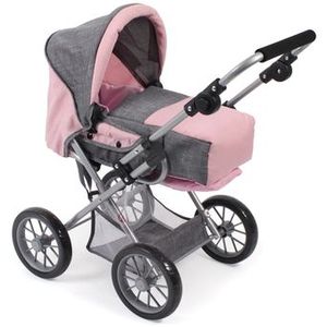 Bayer Chic Poppenwagen Leni combi (lichtgrijs/roze)