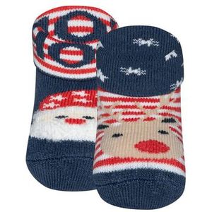 Ewers Babysokjes 2-pack Rendier/Santa Claus Inkt