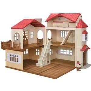 Sylvanian Families 5708- Nieuw groot poppenhuis met geheime speelkamer- poppenhuis- exclusief speelfiguren en accessoires