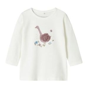name it Nbfdine Cloud Dancer shirt met lange mouwen