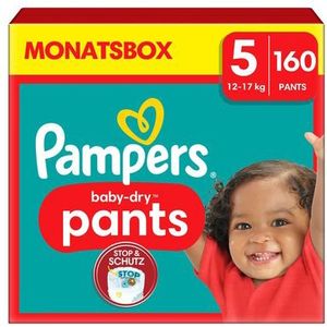 Pampers Baby-Dry Pants, maat 5 Junior , 12-17kg, maandbox (1 x 160 luiers)