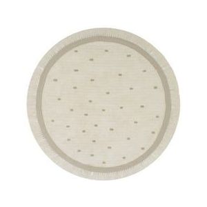 Tapis Petit Puck Stippen beige ⌀130 cm