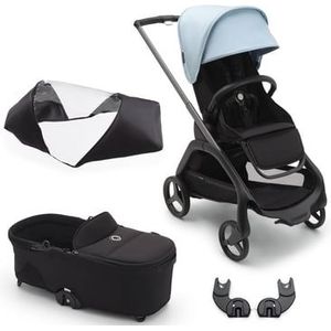 bugaboo Kinderwagen Set Dragonfly Complete Graphite Midnight Black Skyline Blue incl. accessoires