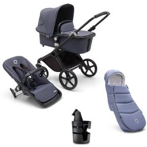 bugaboo Kinderwagen Fox Cub Compleet Black /Stormy Blue