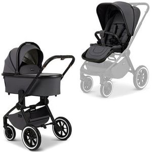 MOON Kinderwagen Resea Edition+ antraciet/black matt