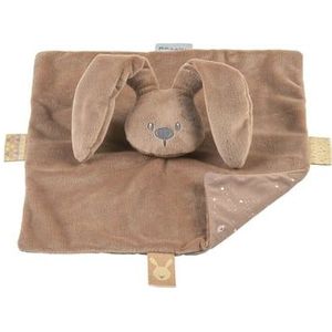 Nattou LAPIDOU Knuffeldoekje Doudou - Konijn - 27 cm - Mokka