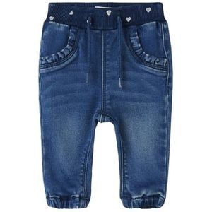 name it Medium Fleece Jeans Nbfrose Blauw Denim