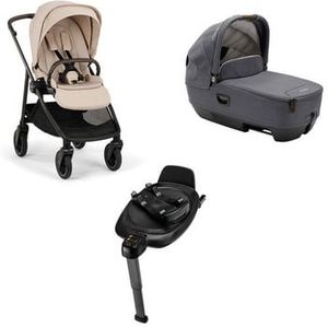 Nuna Swiv™ kinderwagen next Biscotti inclusief CARI™ next Graniet & BASE™ next