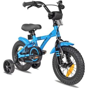 PROMETHEUS BICYCLES® Kinderfiets Hawk 12 inch blauw-zwart