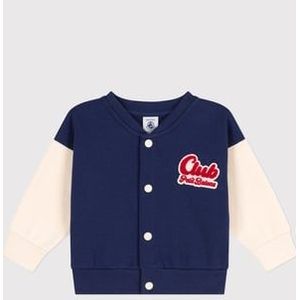 Petit Bateau Sweatjack blauw chaloupe