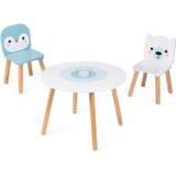 Janod ® Tafel- en stoelenset - Arctic - 3 delen