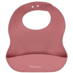 KINDSGUT Siliconen slabbetje, antiek roze