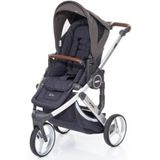 ABC DESIGN Kinderwagen Cobra plus street-cloud, frame silver / zitting street