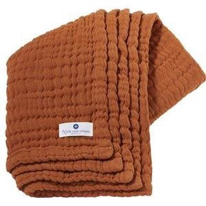 Nordic Coast Company Mousseline deken kaneel