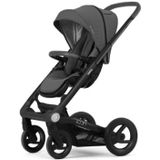 Mutsy kinderwagen Icon frame Black Grey inclusief zitje en kap Vision Titan ium Grey