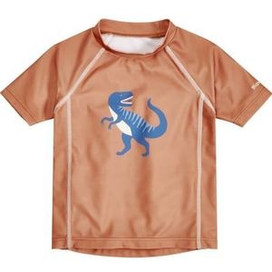 Playshoes UV-beschermend shirt 1/2 mouw Dino oker