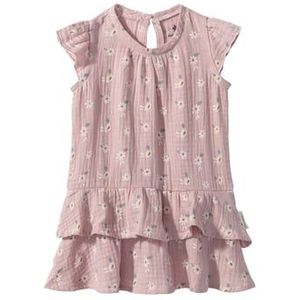 Sterntaler Babyjurk bloemen fluweel roze