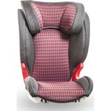 Baier Autostoel Adebar geruit grijs/rood