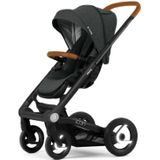 Mutsy wandelwagen Icon frame Black inclusief zitje en zonnekap Vision Urban Grij