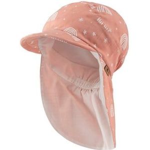 Sterntaler Peaked cap met nekbescherming regenboog lichtbruin
