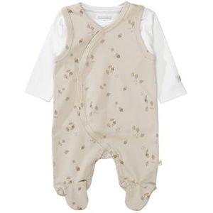 STACCATO romper+shirt taupe gedessineerd