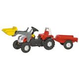 Rolly Toys RollyKid Steyr - Traptractor met Frontlader en Aanhanger