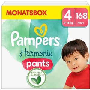 Pampers Harmonie Pants maat 4, 9-15 kg, maandbox (1x168 luiers)