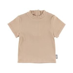 Sterntaler Zwemshirt met korte mouwen geribd beige